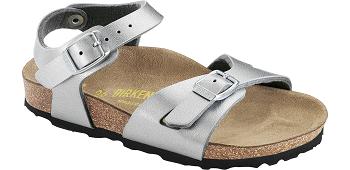 Birkenstock Birko-flor Narrow Rio Børn Sølv | DK 124LIS